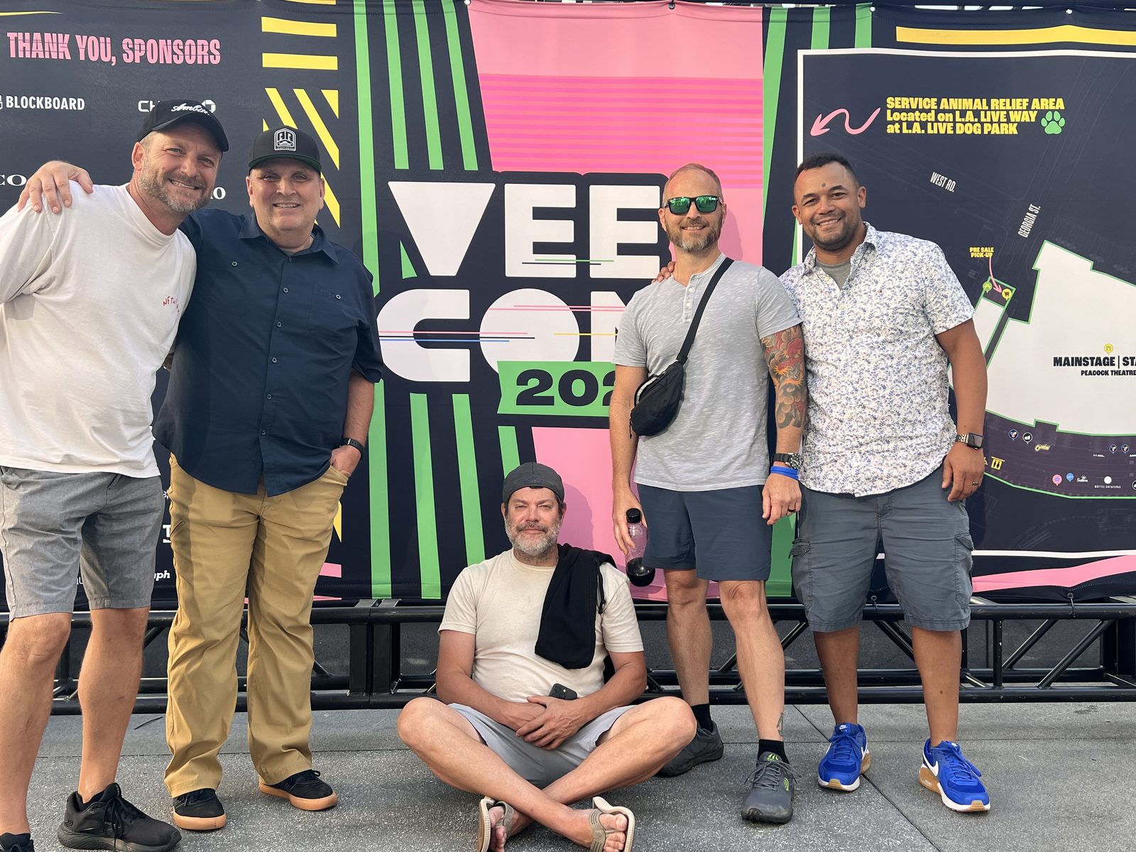 Robbie Mattson with friends at VeeCon 2024